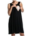 thumbnail image 1 of Pitauce Maternity Nursing Dress Labor Delivery Gown Sleeveless Nightgown Pregnancy Breastfeeding Summer Tank Dress, 1 of 4