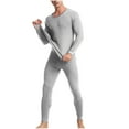 thumbnail image 1 of Pitauce Men’s Cotton Thermal Underwear Soft Warm Long Johns Base Layer Top Bottom Set for Cold Weather M-2XL, 1 of 4