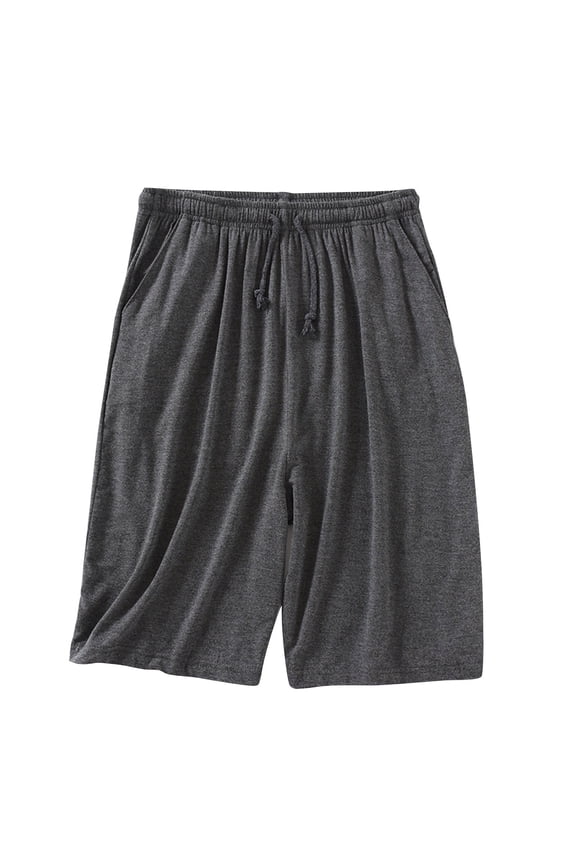 Men's Pajama Shorts Lightweight Drawstring Loungewear Short Sleepwear Pjs with Pockets (Big & Tall)