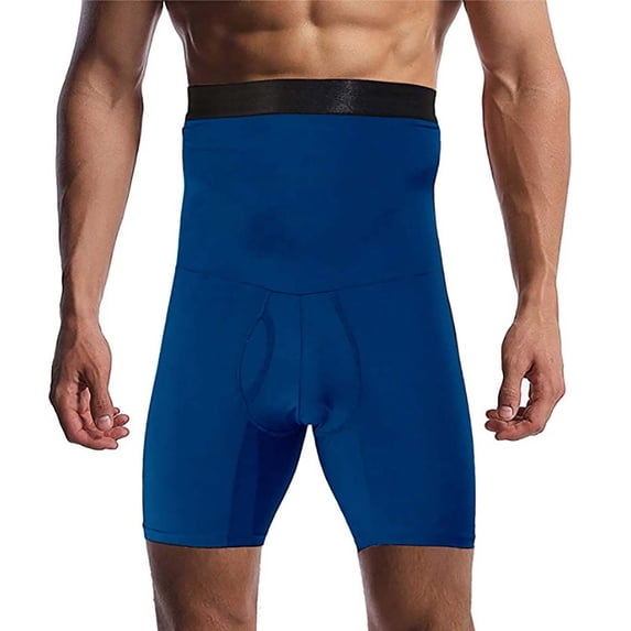 Pitauce Men's Tummy Control Shapewear Shorts High Waisted Compression Boxers Slimming Body Shaper Underwear, S-6XL