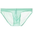 thumbnail image 1 of Pitauce Men's Ultra Thin Transparent Briefs Ice Silk Underwear Seamless Panties Low Waist Bulge Pouch Bikini Briefs, 1 of 3