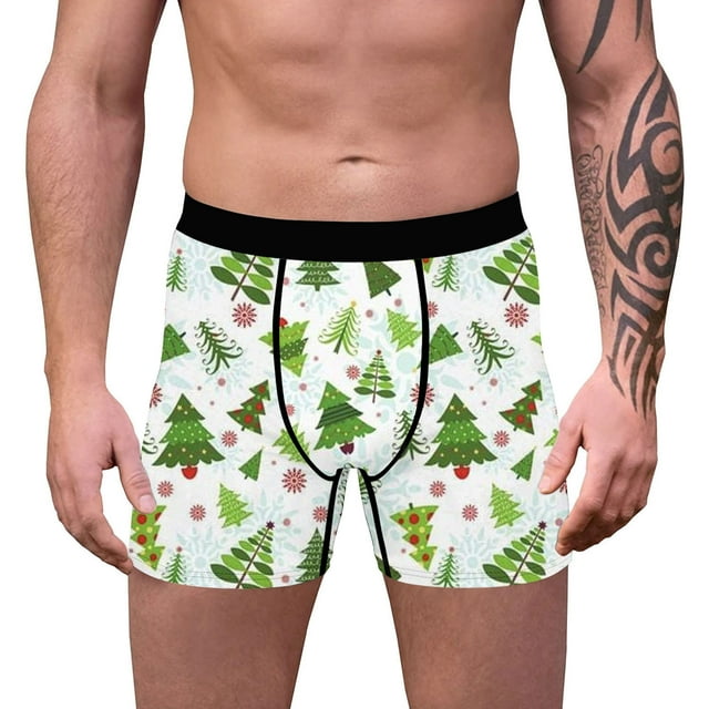 Pitauce Mens Christmas Boxer Underwear Funny Holiday Boxers Ugly Xmas ...