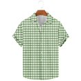 thumbnail image 1 of Summer Savings 2025 Pitauce Mens Hawaiian Shirt Short Sleeve Button Down Beach Shirts Big & Tall Plaid Lapel Shirts Casual Loose Work Shirts, 1 of 5