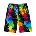 thumbnail image 1 of Pitauce Mens Hawaiian Tropical Swim Trunks Elastic Waist Drawstring Swim Shorts Summer Quick Dry Beach Casual Shorts with Pockets, 1 of 2