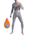thumbnail image 1 of Pitauce Mens Long Johns Thermal Set, Soft Fleece Lined Thermal Underwear, Winter Warm Base Layer Top & Bottom for Cold Weather M-4XL, 1 of 5
