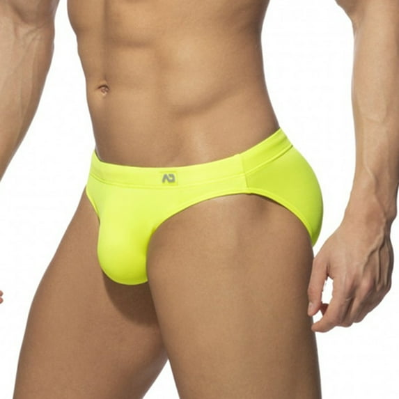 Summer Savings 2025 Pitauce Mens Low Waist Swim Briefs Quick Dry Bikini Swimsuit Solid Color Elastic Waist Bathing Suit, M-2XL