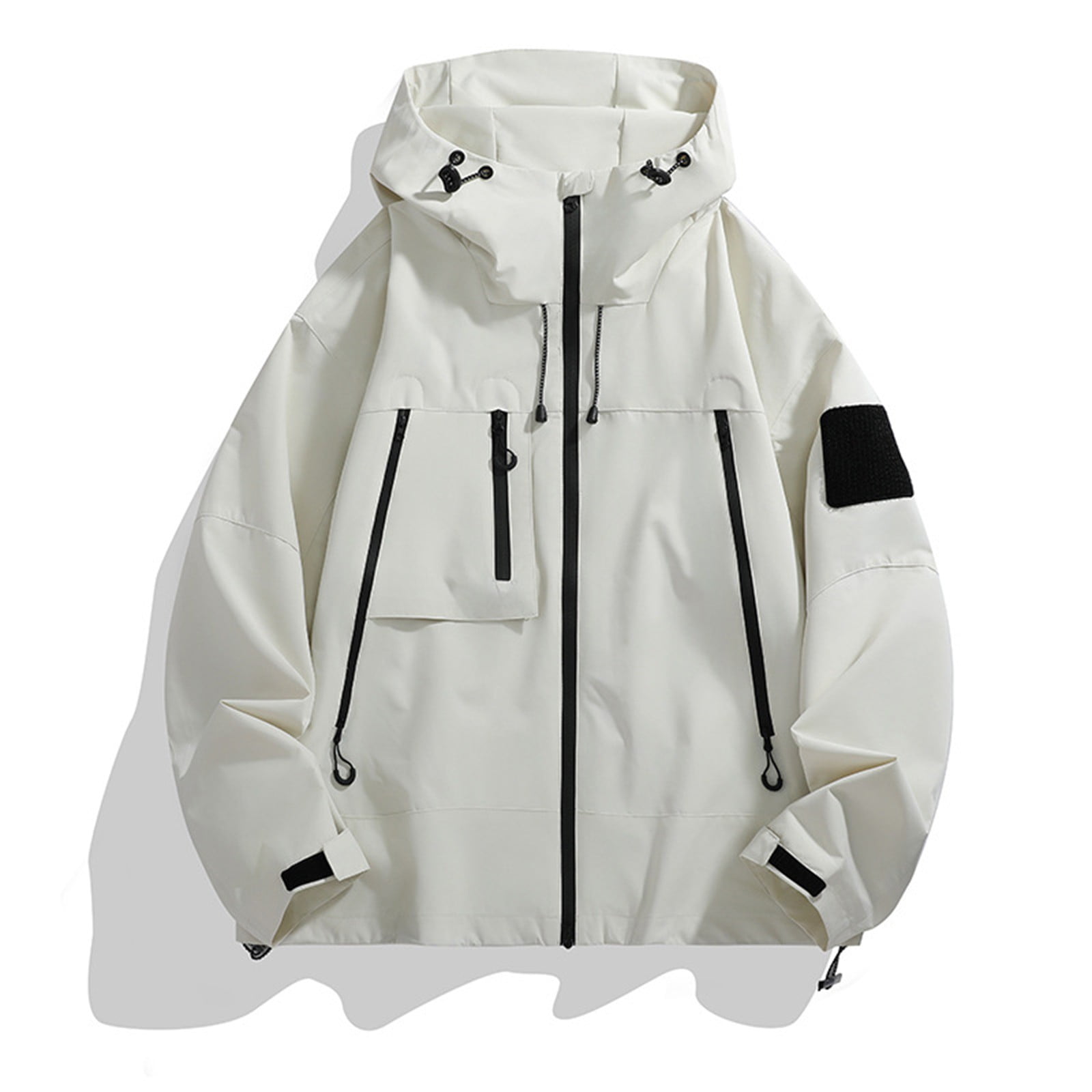 Pitauce Mens Rain Jacket Waterproof with Hooded Lightweight 