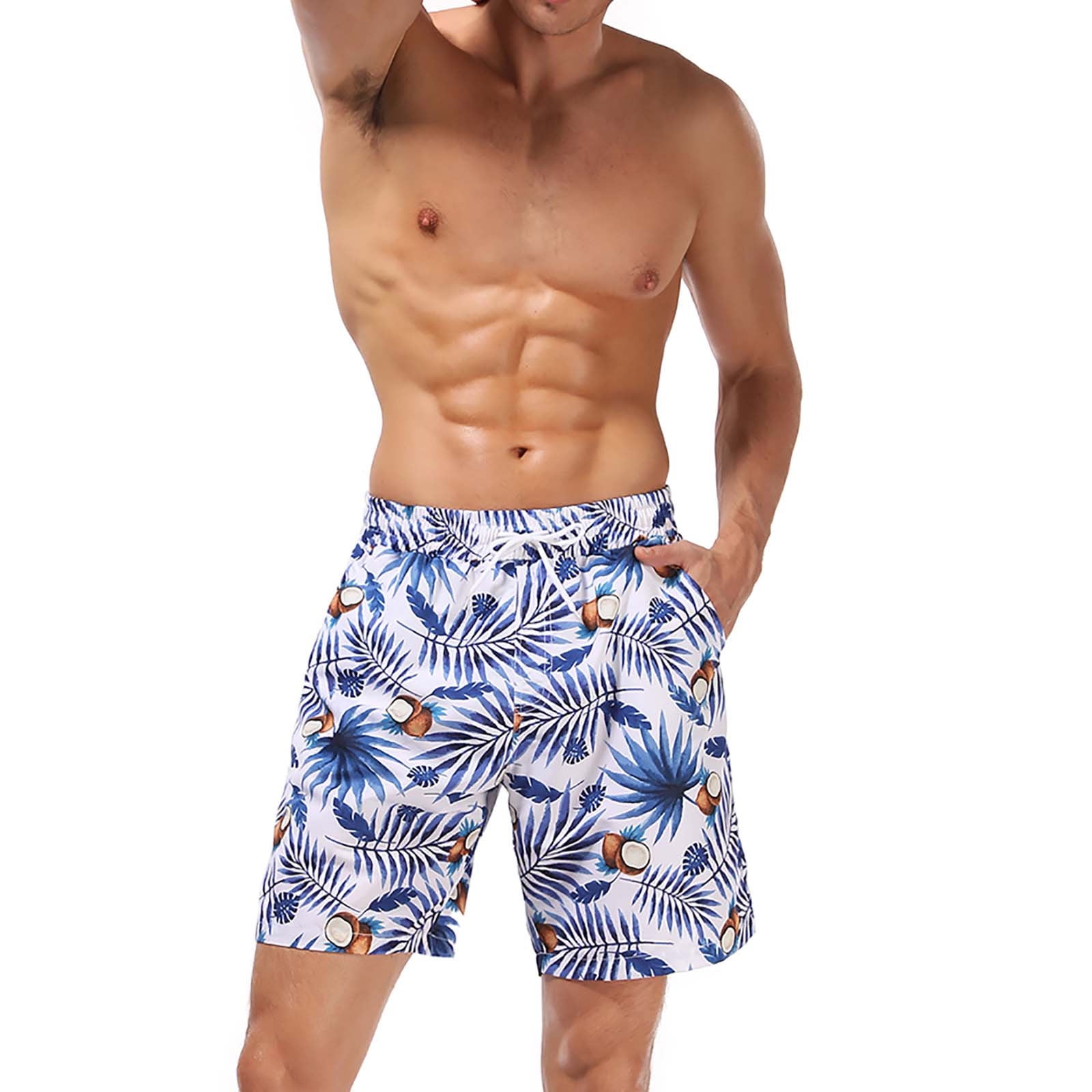 Pitauce Mens Swim Trunks, Board Shorts with Pockets, Breathable Surf ...
