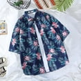thumbnail image 1 of Pitauce Mens Tropical Hawaiian Shirt Short Sleeve Button Down Shirt Summer Vacation Beach Shirt with Pockets, 1 of 4