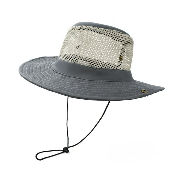 Pitauce Mesh Fishing Hat Wide Brim Sun Hat for Women Men UPF 50 for Outdoor Gardening Golf Safari Hats Packable