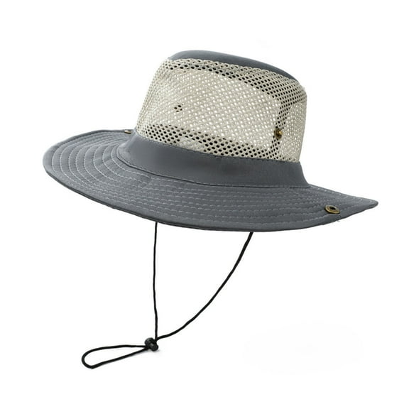 Pitauce Mesh Fishing Hat Wide Brim Sun Hat for Women Men UPF 50 for Outdoor Gardening Golf Safari Hats Packable