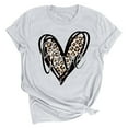 thumbnail image 1 of Axiiglly Valentine's T Shirt for Women Love Heart Tee Shirts Cute Print Short Sleeves Graphic Tee Tops, 1 of 2
