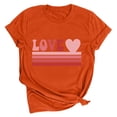 thumbnail image 1 of Axiiglly Valentine's T Shirt for Women Love Heart Tee Shirts Cute Print Short Sleeves Graphic Tee Tops, 1 of 2