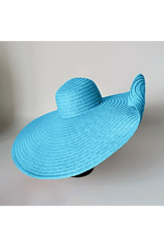 Oversized Beach Straw Hat for Women, Large Wide Brim Visor Hats, Roll Up Floppy Sun Hat, Summer Big Beach Cap