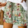 thumbnail image 1 of Pitauce Plus Size Shorts for Women Summer Tropical Flower Printed Lounge Shorts Elastic Waist Drawstring Casual Shorts Loose Wide Leg Shorts with Pockets, 1 of 5