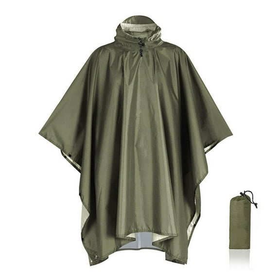 Pitauce Waterproof Rain Poncho for Adults Lightweight Reusable Hiking Hooded Rain Coat Unisex Rain Jacket for Outdoor Camping Hunting Hiking Fishing