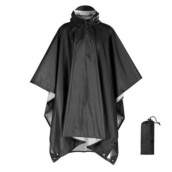 Pitauce Waterproof Rain Poncho for Adults Lightweight Reusable Hiking Hooded Rain Coat Unisex Rain Jacket for Outdoor Camping Hunting Hiking Fishing