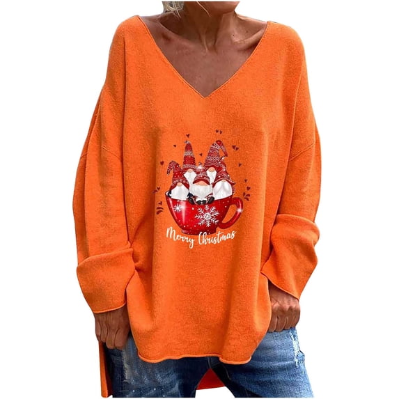 Pitauce Winter Coats for Girls Fashion Casual Knitted Sweater Coat Cute Printed Snowsuit Thicken Fleece Windproof Warm Long Sleeve Hooded Coat