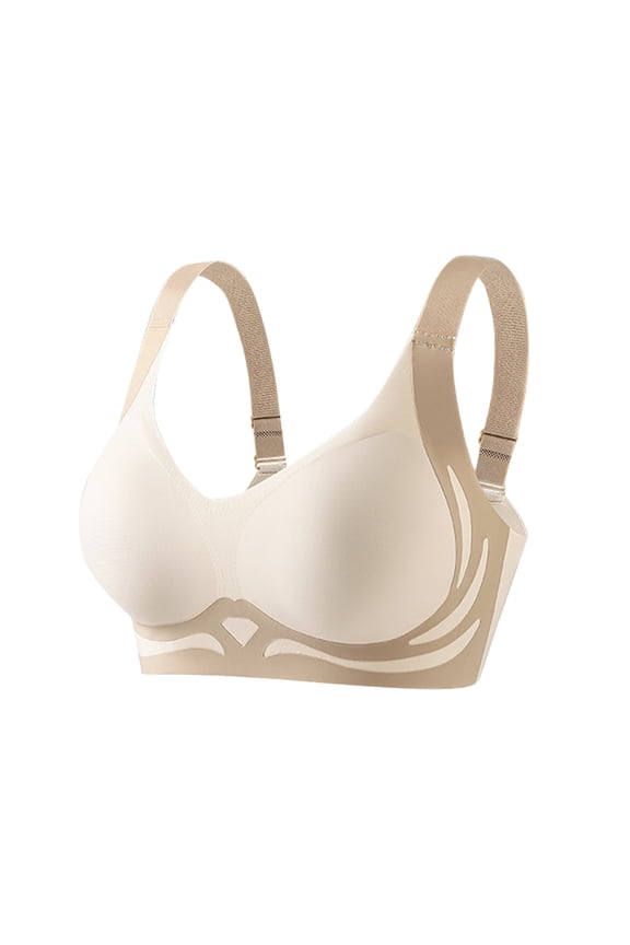 Wireless Push Up Bras for Women No Underwire Full Coverage Bra, Supportive & Comfortable Lift