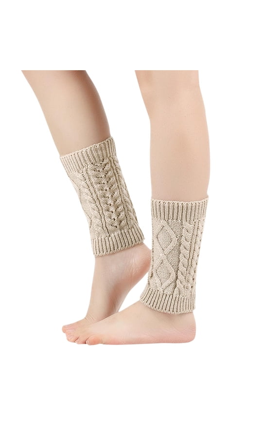 Women's Boot Cuffs Knitted Crochet Short leg Warmers Winter Knitted Boot Toppers Socks Heap Socks