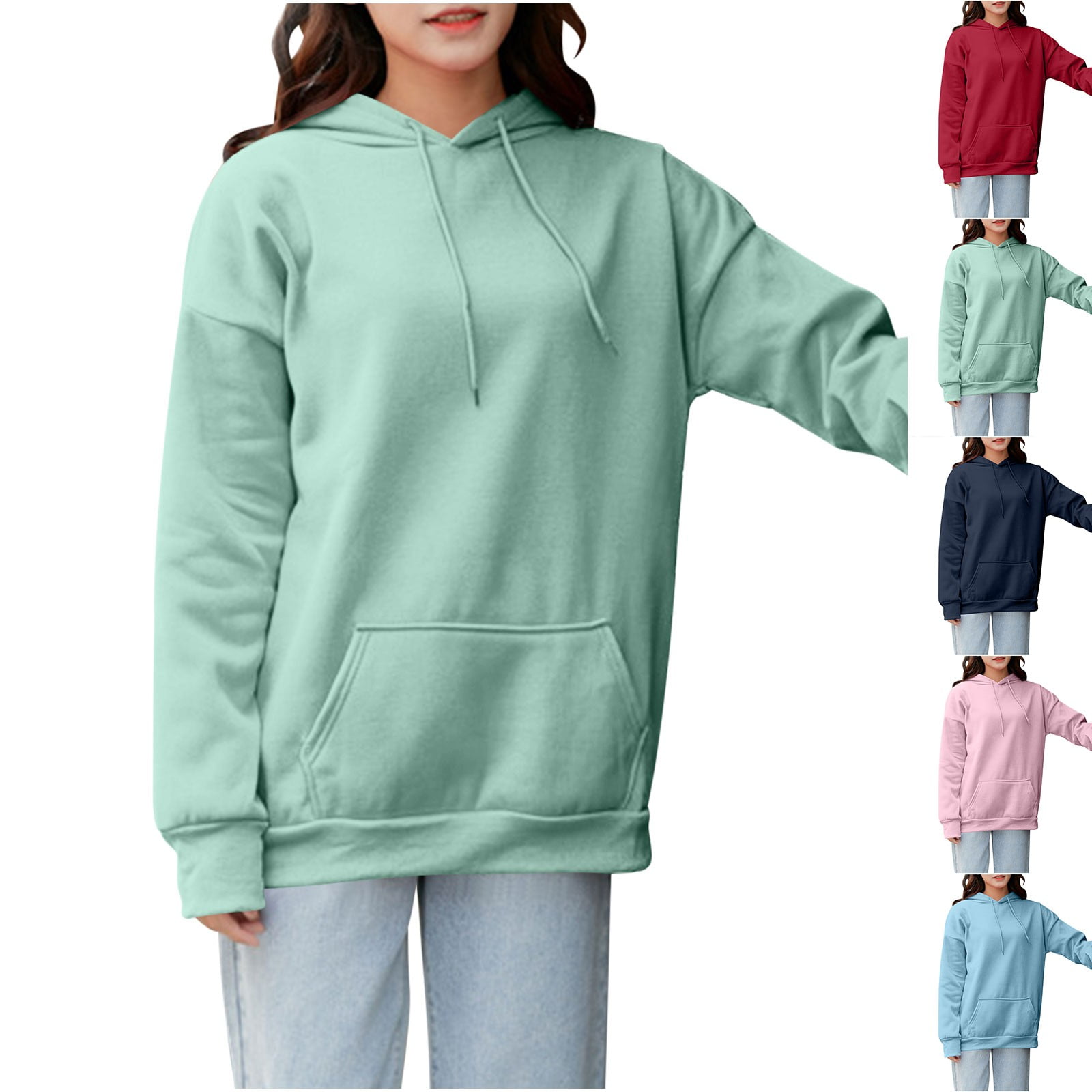 Pullover Hoodie autumn thin casual main image 1