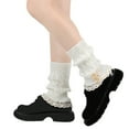 thumbnail image 1 of Pitauce Womens Boot Socks-Winter Short Ankle Leg Warmers Lace Crochet Knitted Boot Cuffs, Thick Boots Topper Socks, 1 of 5