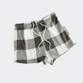 thumbnail image 1 of Pitauce Womens Flannel Plaid Pajama Shorts Elastic Waist Drawstring Lounge Shorts Plush Casual Sleepwear Bottoms, 1 of 6