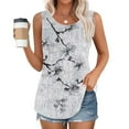 thumbnail image 1 of Pitauce Womens Flower Print Tank Tops Square Neck Sleeveless Casual Loose Fit Shirts Swing Tunic Tops, S-5XL, 1 of 6