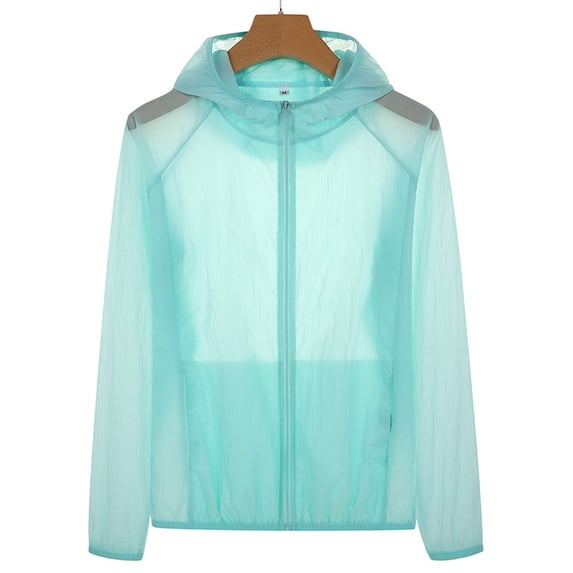 Pitauce Womens Lightweight Sun Protection Rash Guard Zip Up Quick Dry Hoodie Jacket Outdoor Long Sleeve Cooling Shirts with Pockets