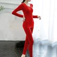 thumbnail image 1 of Pitauce Womens Lightweight Thermal Underwear Thin Stretchy Cold Weather Long Johns Base Layer Thermals Top & Bottom, 1 of 7