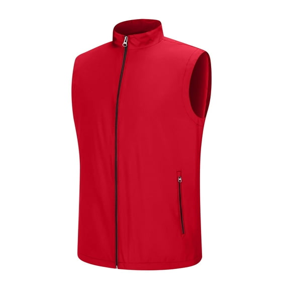 Pitauce Womens Lightweight Waterproof Vest Casual Zipper Up Slim Fit Sleeveless Jacket Stand Collar Running Hiking Golf Vest with Pockets