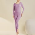 thumbnail image 1 of Pitauce Womens Long Johns Thermal Sets Soft Modal Thermal Underwear with Fleece Lined Base Layer Winter Warm Top & Bottom, 1 of 5