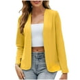 thumbnail image 1 of Pitauce Womens Plus Size Casual Business Blazers Work Office Blazer Jackets Open Front Long Sleeve Cardigans S-5XL, 1 of 5