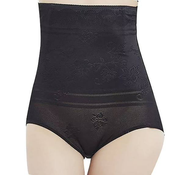 Pitauce Womens Plus Size Tummy Control Shapewear High Waisted Lace Underwear Butt Lifting Body Shaper Postpartum Belly Cinching Panties M-5XL