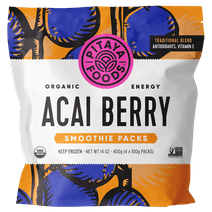 Pitaya Foods Frozen Organic Acai Fruit Smoothie Mix, 14 oz, 4pk