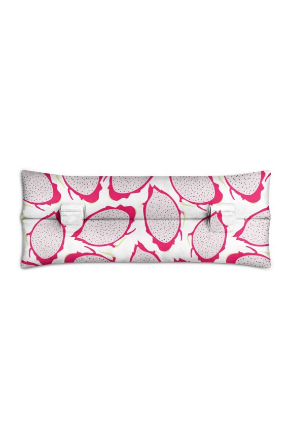Pitaya Lover Seat Belt Pillow for Post-Surgery Recovery Tropical Dragon Fruit Print, Cute Kawaii Design for Mastectomy & Chemo Port Support (Pink & White Aesthetic)
