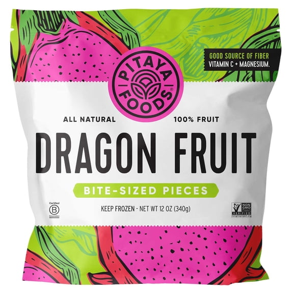 Pitaya Plus Dragon Fruit Cubes, 12 Ounce