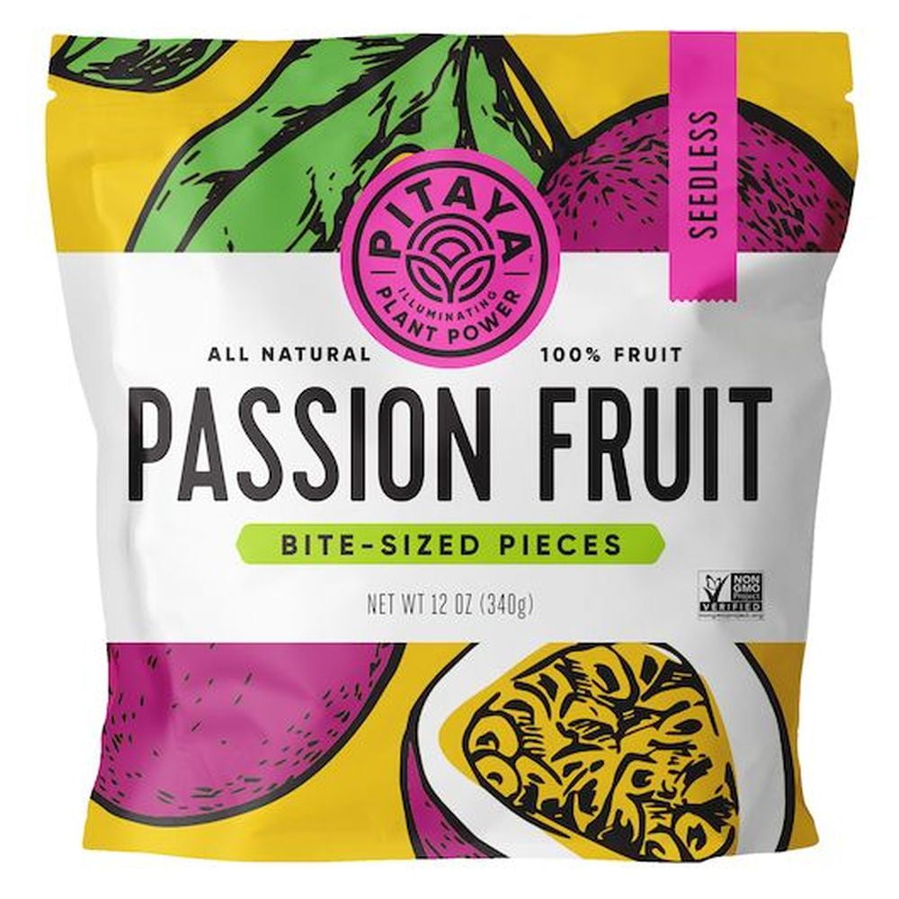 Pitaya Plus Seedless Passionfruit Smoothie Bowl Pieces, Frozen, 12