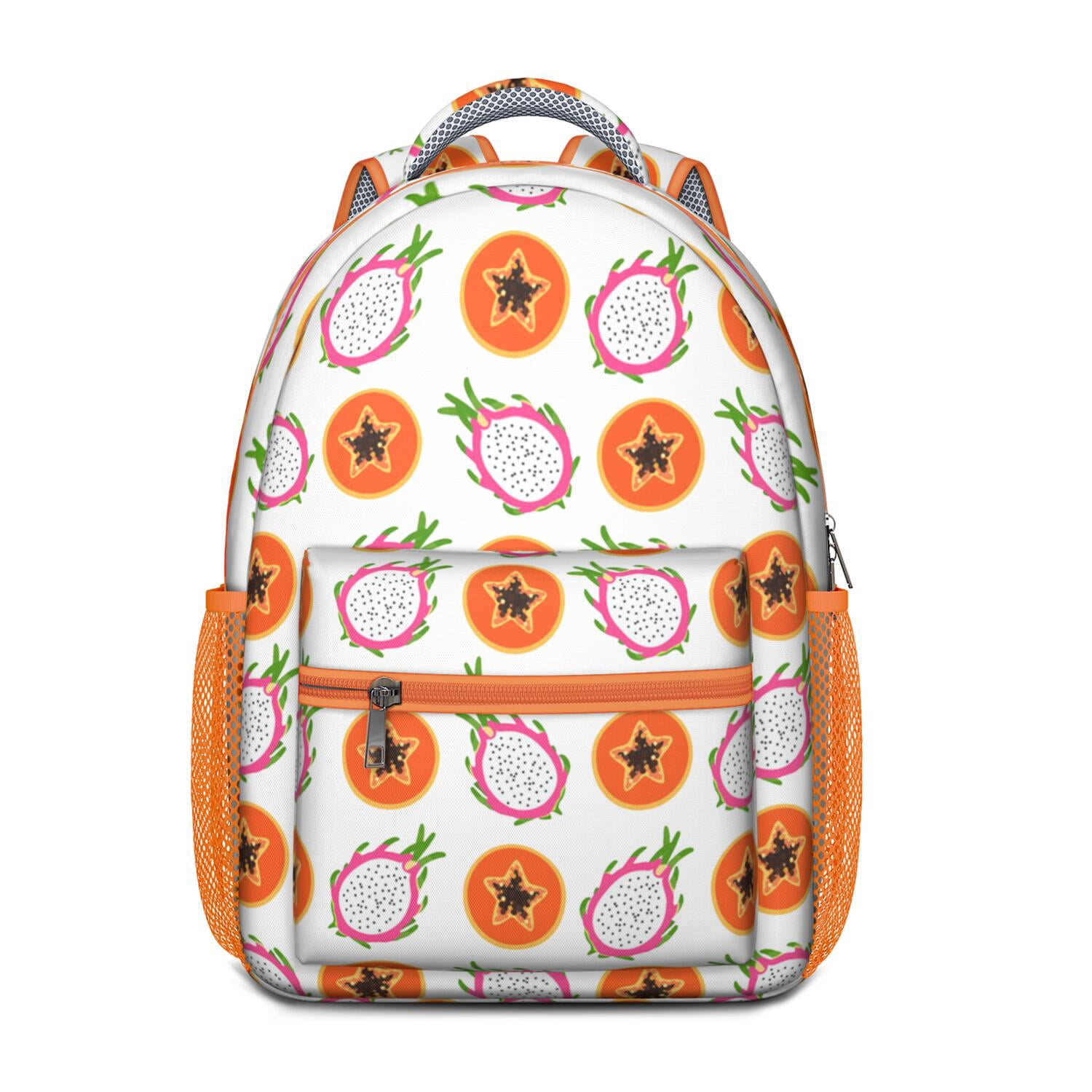 Pitaya School Backpack with Tropical Exotic Pink White Red  display picture 1