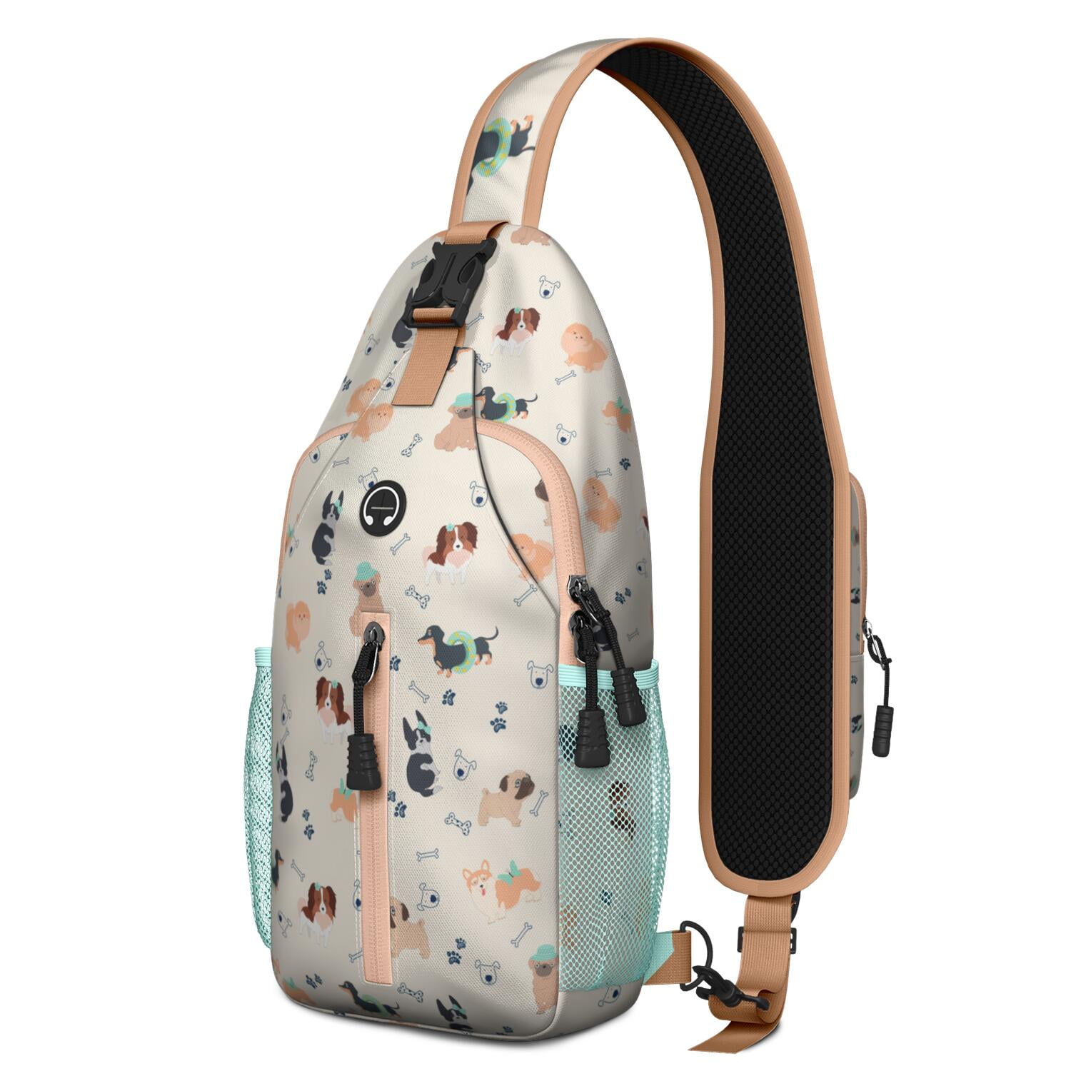 Shirolilu Octagon Crossbody Sling Bag - Anti-theft, Lightweight, 17x40cm, Nylon, 4.3oz, 110cm Strap - View #5