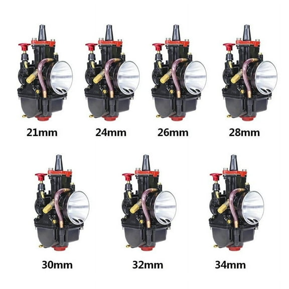 Pitbike Motorcycle Flat Curtain Carburetor 2 Stroke for Mikuni PWK 21 24 26 28 30 32 34mm Racing Carburetors Enduro Motocross
