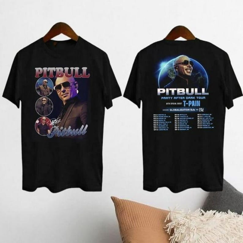 Pitbull 2024 Concert Shirt, Pitbull Party After Dark Tour 2024 TShirt