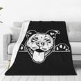 thumbnail image 1 of Pitbull Bed Blanket Fleece Throw Blankets Sofa Plush Soft Warm Blankets for Home Camping Travel 80"x60", 1 of 5