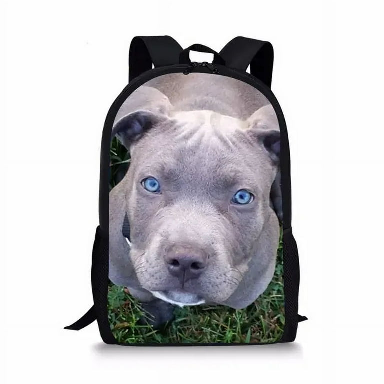 Pitbull Bull Dogs Print School Bags for Kids Girl Boys Animal Pet School Backpack Large Capacity Travel Teenager Child Bookbag Walmart