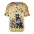thumbnail image 1 of Pitbull Celebrates Spring and Enjoys a Happy Easter All Over Print 3D Baseball Shirt Terrier Dog Lover Softball Sport - 02001, 1 of 6
