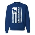 thumbnail image 1 of Pitbull Dad Dog Dag Funny Gift | Mens Dog Lover Crewneck Graphic Sweatshirt, Royal, X-Large, 1 of 4