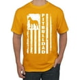thumbnail image 1 of Pitbull Dad Dog Dag Funny Gift | Mens Dog Lover Graphic T-Shirt, Gold, Small, 1 of 4