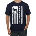 thumbnail image 1 of Pitbull Dad Dog Dag Funny Gift | Mens Dog Lover Graphic T-Shirt, Navy, 2XL, 1 of 4