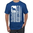 thumbnail image 1 of Pitbull Dad Dog Dag Funny Gift | Mens Dog Lover Graphic T-Shirt, Royal, Small, 1 of 4