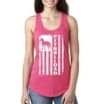 thumbnail image 1 of Pitbull Dad Dog Dag Funny Gift | Womens Dog Lover Jersey Racerback Tank Top, Hot Pink, Large, 1 of 4